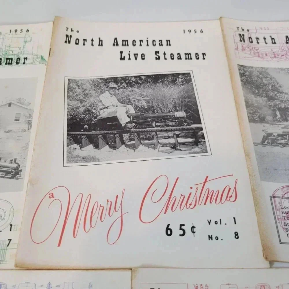 The North American Live Steamer Magazine Lot of 7 1956 Railroad Vintage RARE